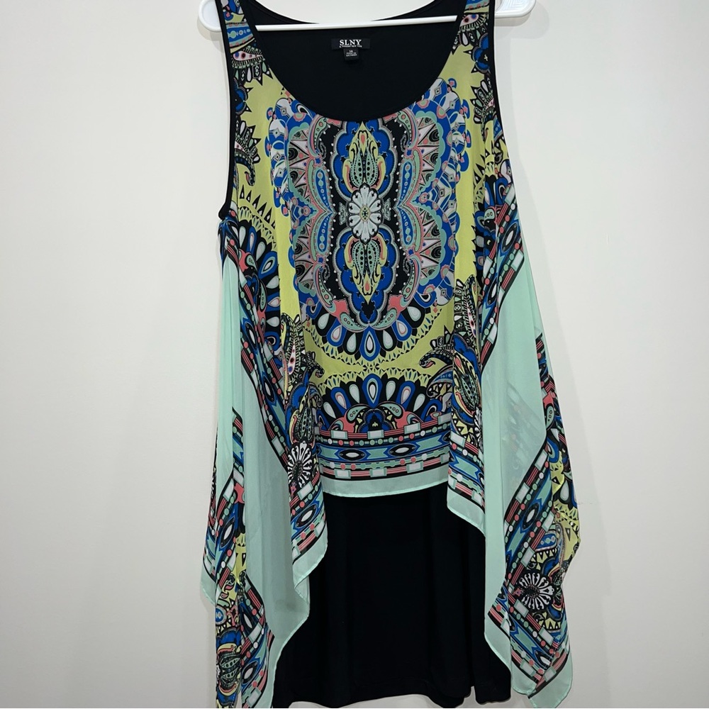 SLNY Cape Dress
